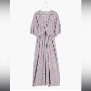 Madewell Marianna puff sleeve maxi dress boho floral cottagecore 70s hippie